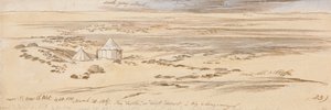 Beer El Abt yakınlarında, 16-30 pm, 28 Mart 1867 (23) by Edward Lear
